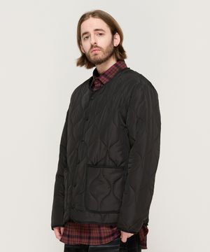 웜업 베이직 퀼팅자켓 (블랙)