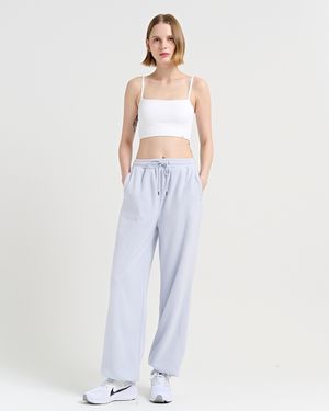 플리스 콘트라스트 조거 팬츠(FMPT1034W)_데이 아이스