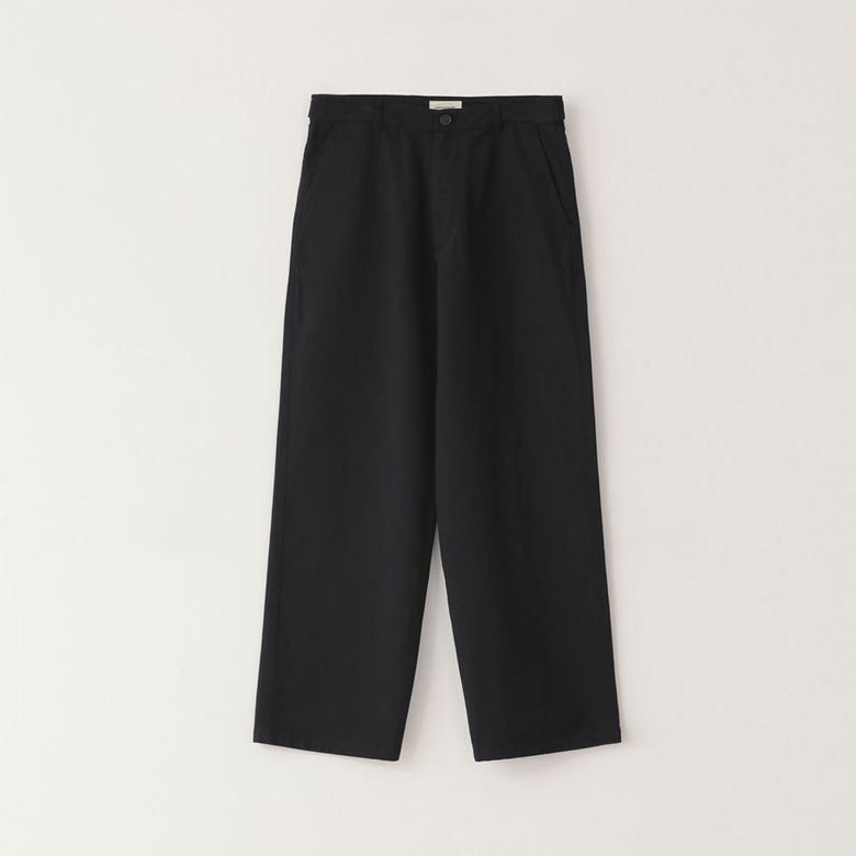 Washed Drill Chino Pants(Black)