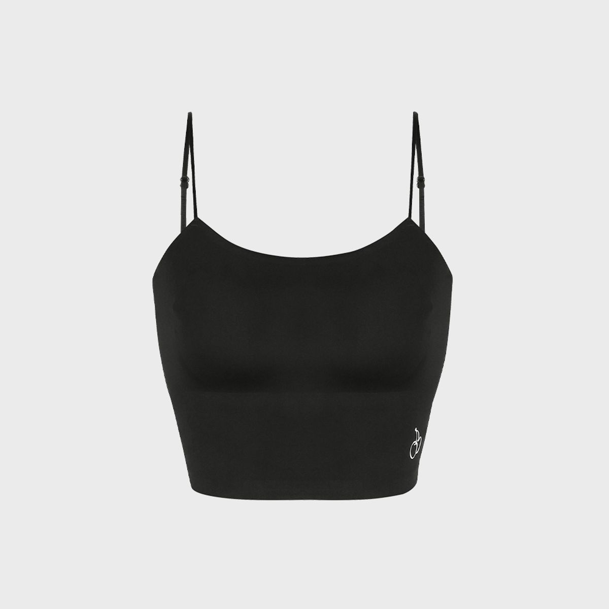 키르시 언더웨어(KIRSH UNDERWEAR) 퓨징 노와이어 슬림-핏 브라탑 블랙