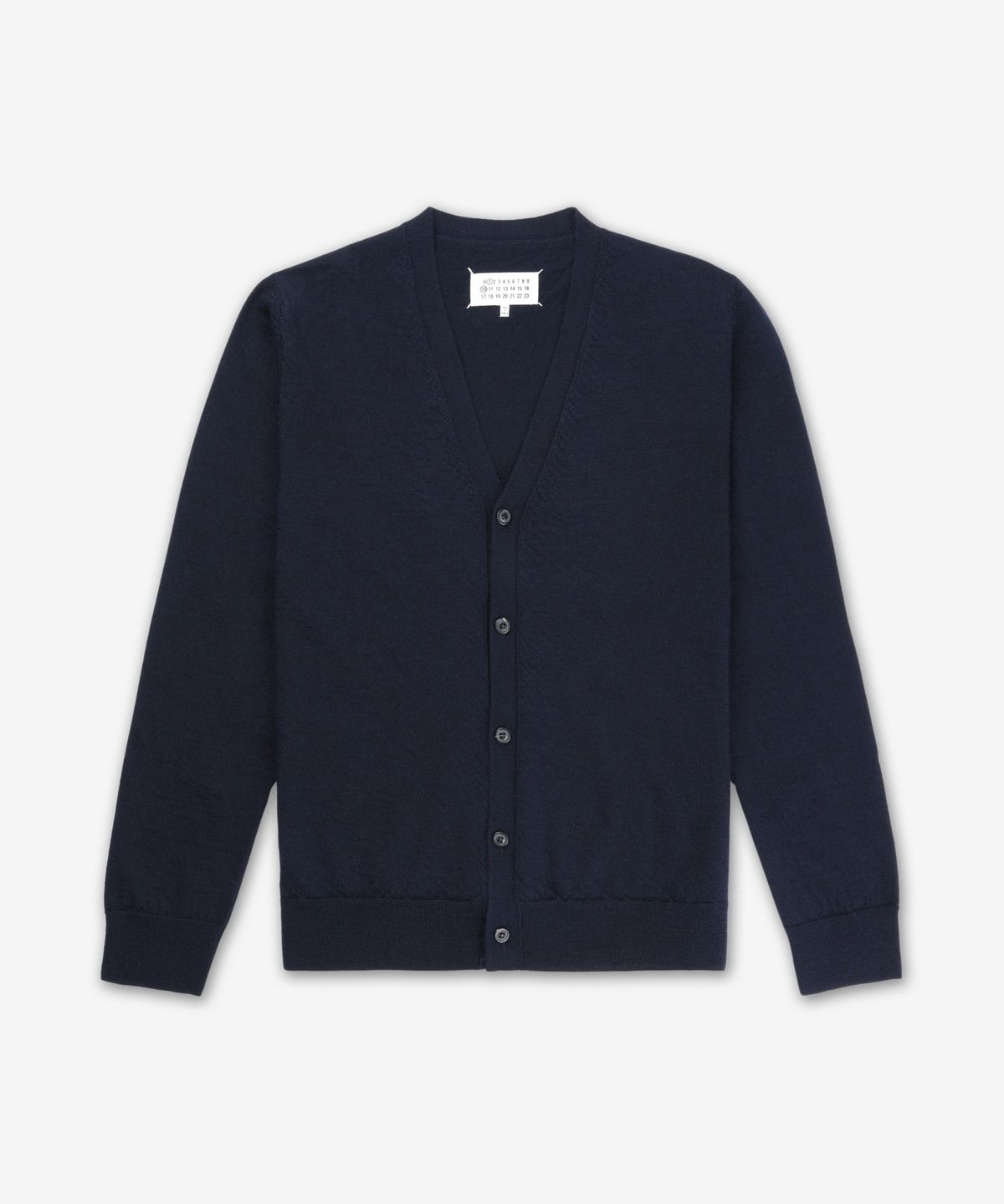 메종 마르지엘라(MAISON MARGIELA) 4 스티치 울 가디건 - 다크 블루 / S50HP0027M13098524M