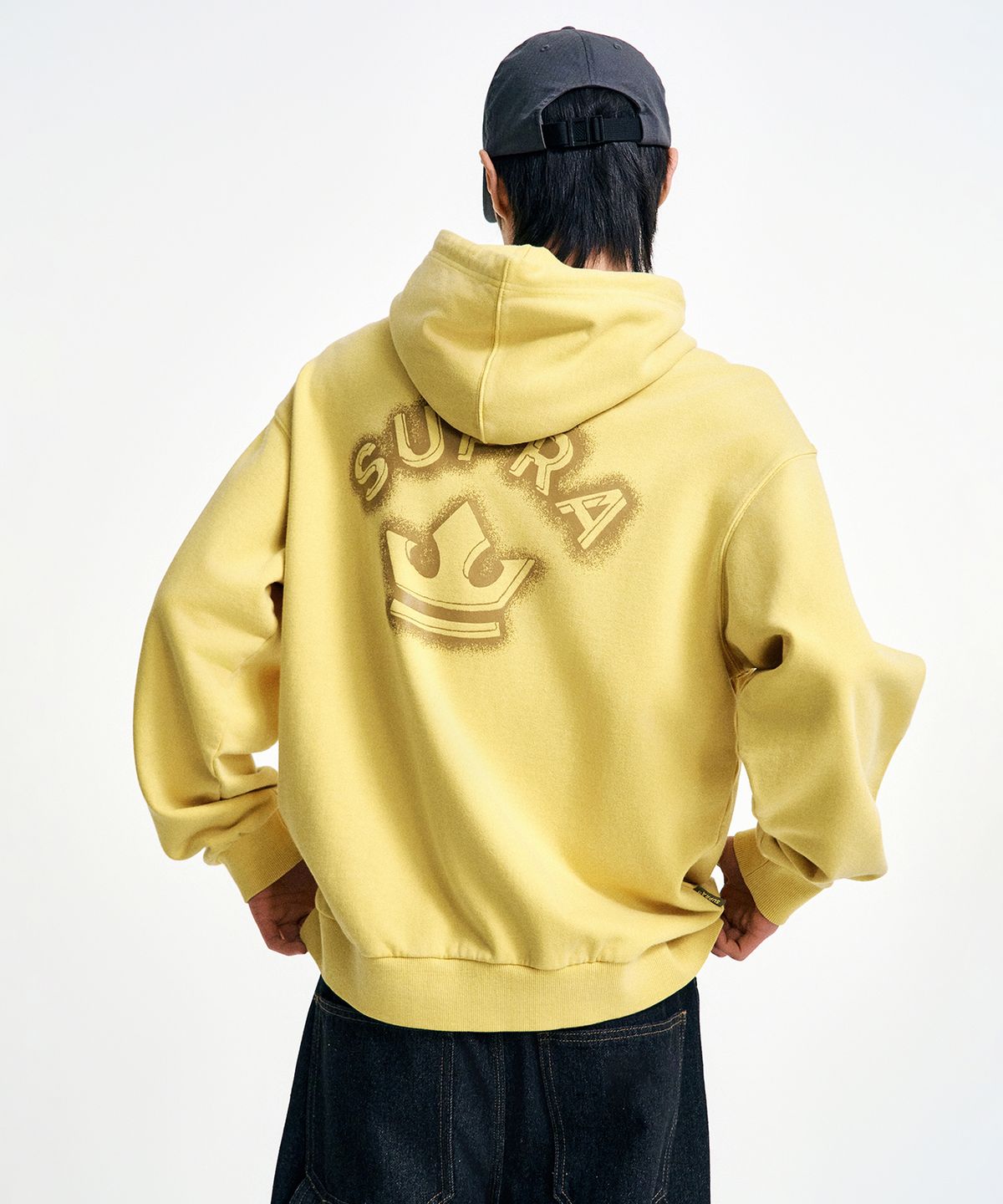 수프라(SUPRA) 가먼트 다잉 크라운 스프레이 후드(YELLOW)