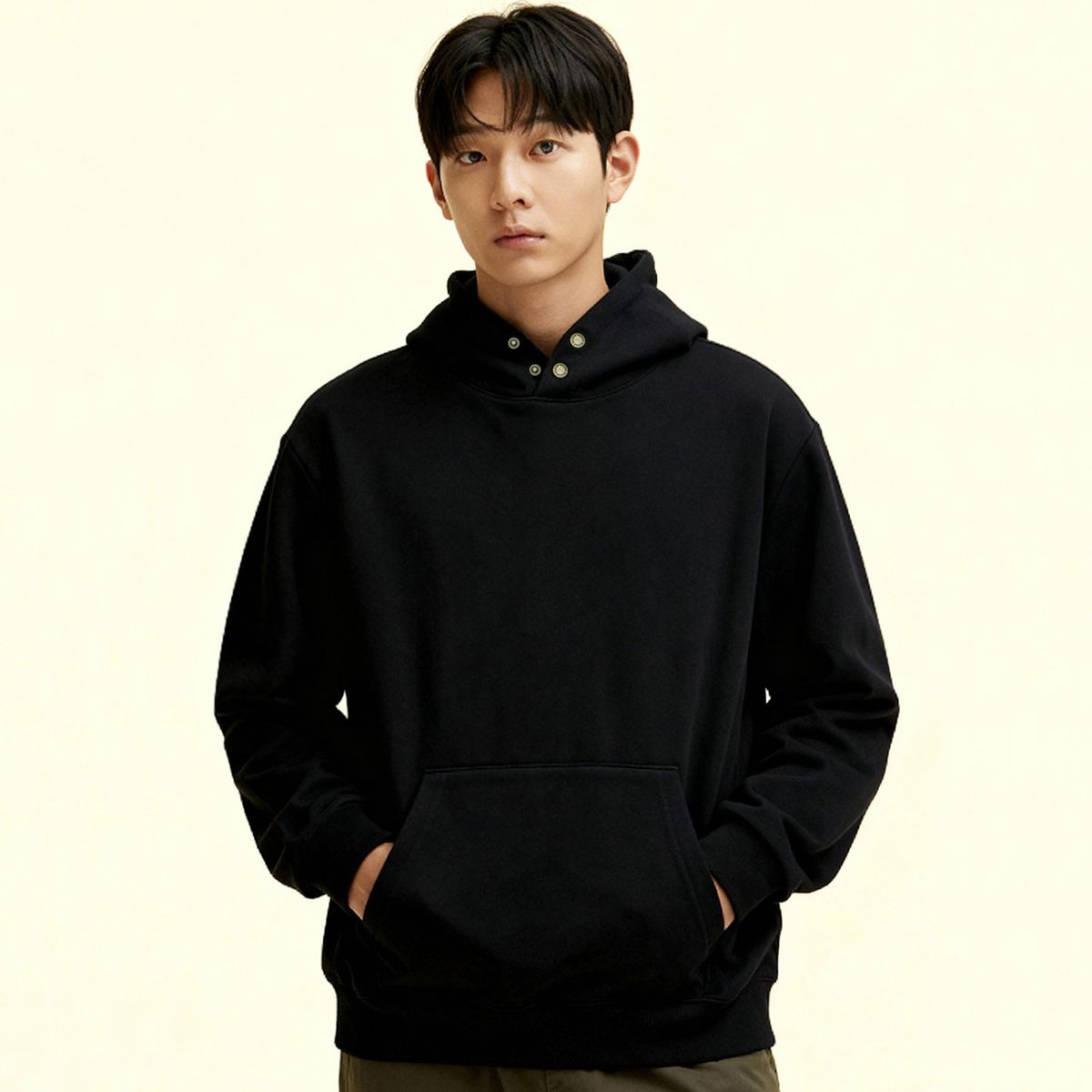 옥스타(OKSTAR) 프리미엄 스냅 후드티