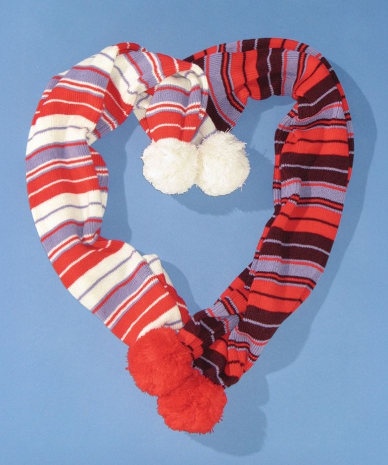 MULTI STRIPE BELL KNIT MUFFLER (3color)
