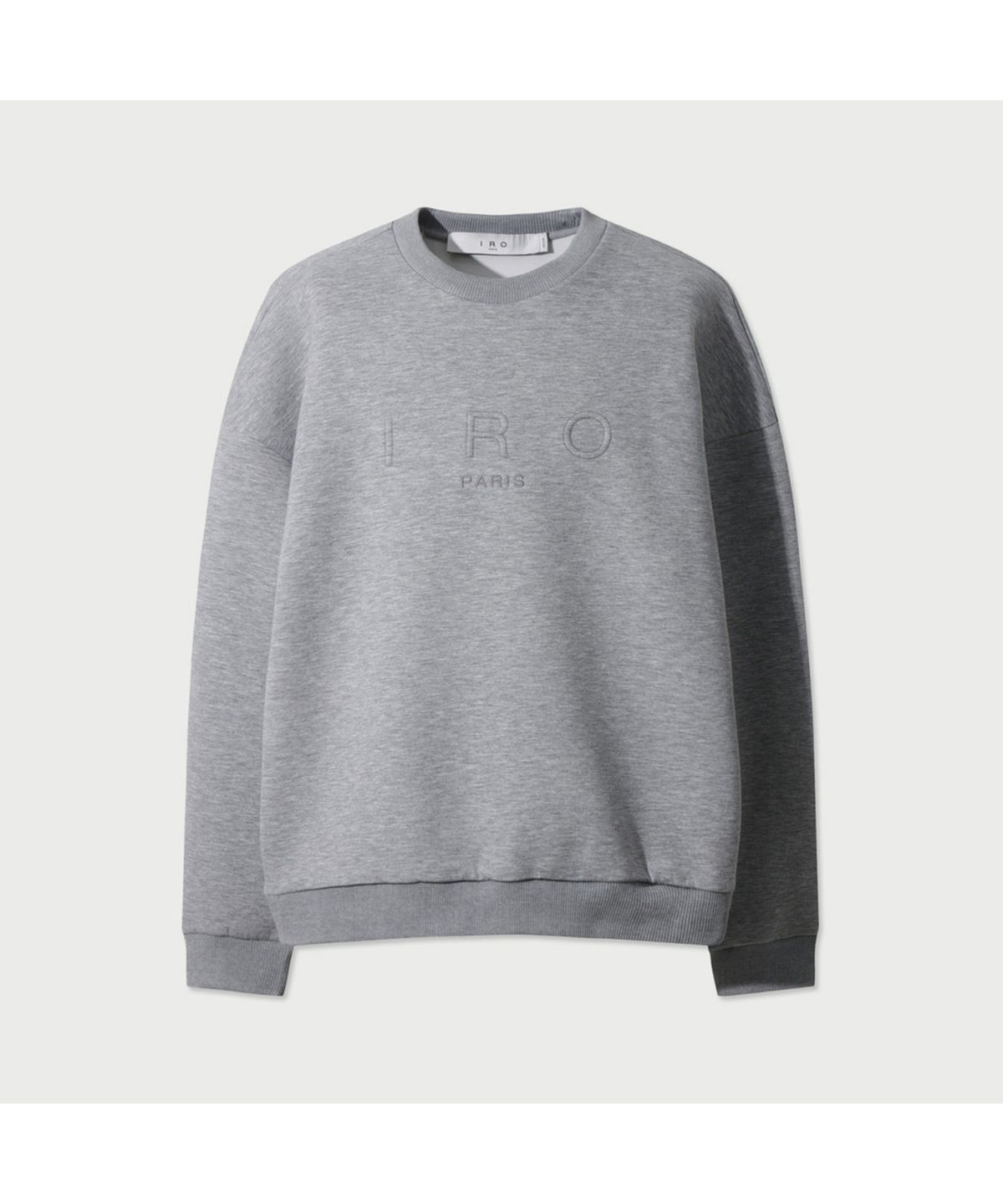 이로(IRO) CDP 입체 로고 스티치 배색 밴딩 스웨트셔츠 - GREY