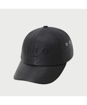 BRED 양가죽 레더 로고 볼캡_IXRAM25706BKX