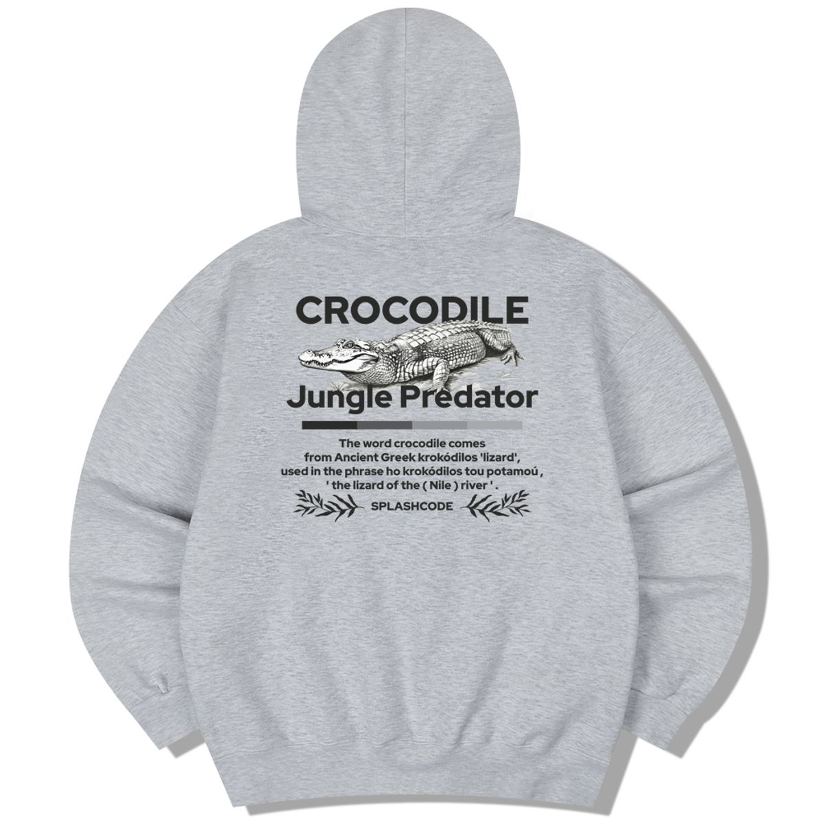 스플래시코드(SPLASHCODE) 후드 티셔츠 - 크로커다일(Jungle Predator)