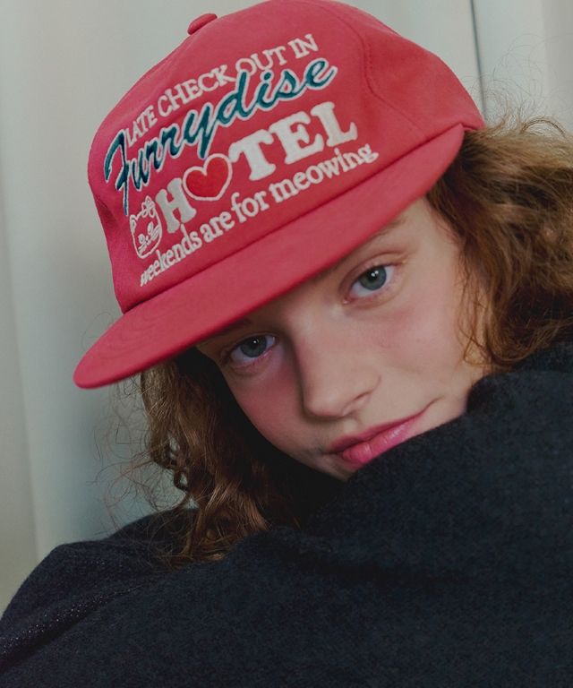 MUSINSA | RONRON FURRYDISE BALL CAP RED