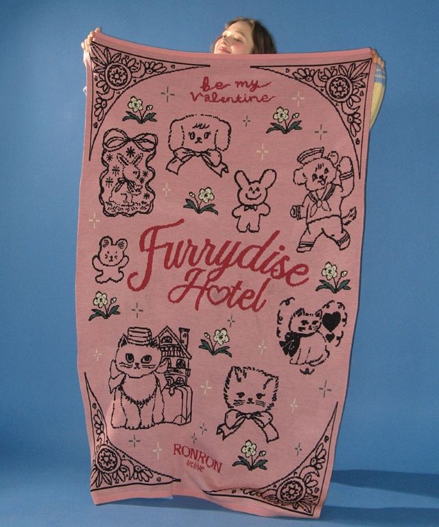 MUSINSA公式 | RONRON FURRYDISE BLANKET PINK