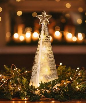 크리스마스 트리 LED 크리스탈 무드등