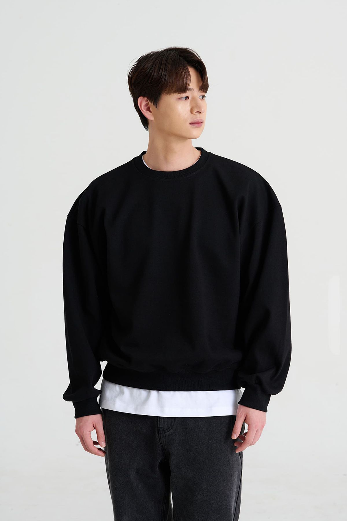 크레드먼스(CREEDMENS) [기모] 베이직 이중지 맨투맨_6color