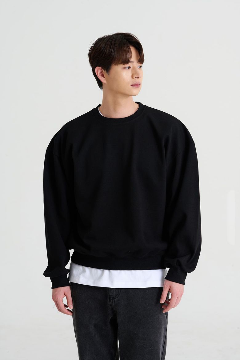 [기모] 베이직 이중지 맨투맨_6color