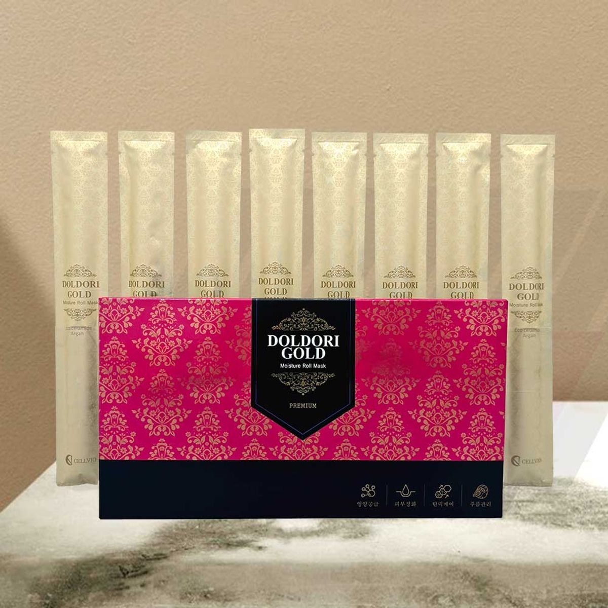 돌돌이(DOLDORI) 골드 모이스처 롤 마스크팩│개당 27g│8개입
