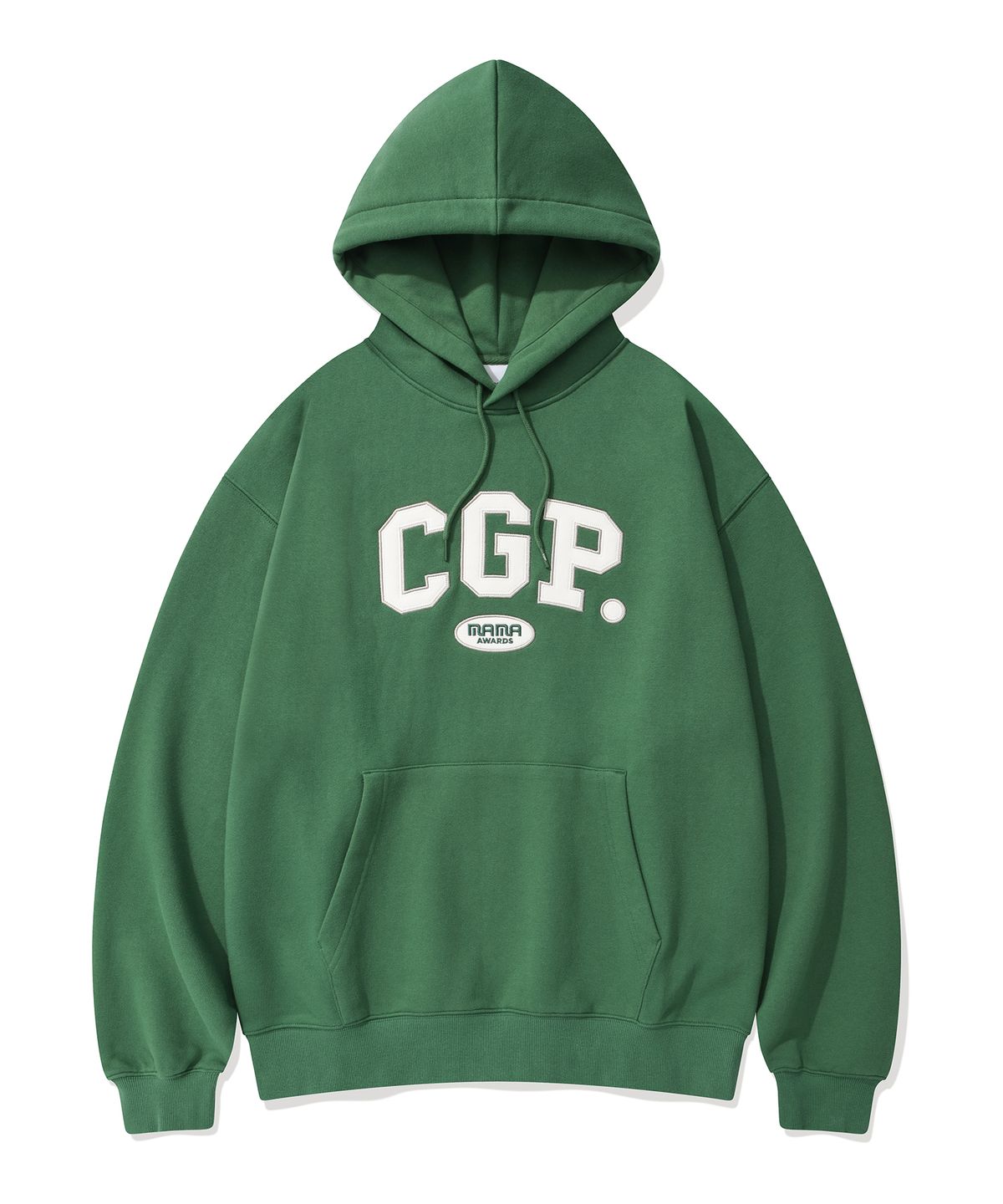 코드그라피(CGP) CGP X MAMA CGP 아치 로고 후드티_그린