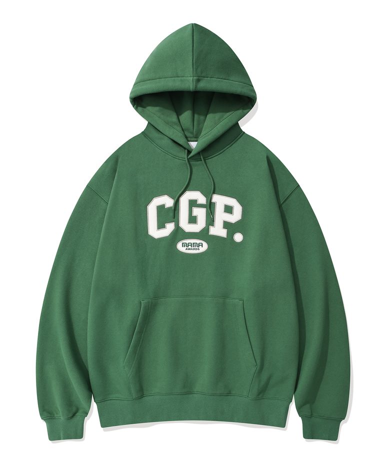 CGP X MAMA CGP 아치 로고 후드티_그린