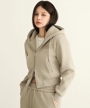 [메르시마리에 x LEMIER STUDIO] 볼륨 투웨이 크롭 후드집업 LMSj-601