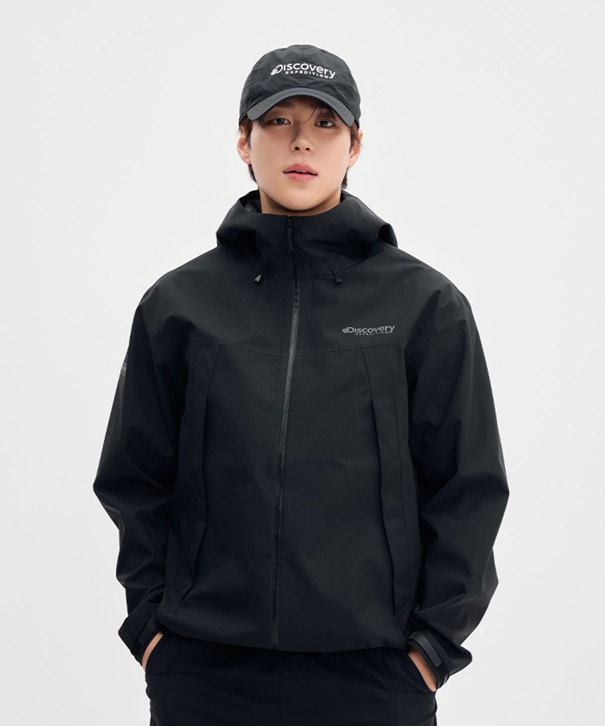 디스커버리 익스페디션(DISCOVERY EXPEDITION) 베르텍스 남성 3L 방수자켓 (BLACK)