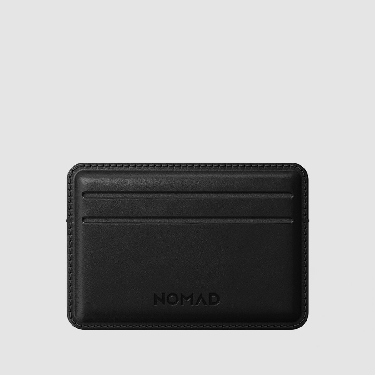노마드(NOMAD) 베지터블 천연 가죽  남자 카드 지갑 - 호윈 블랙