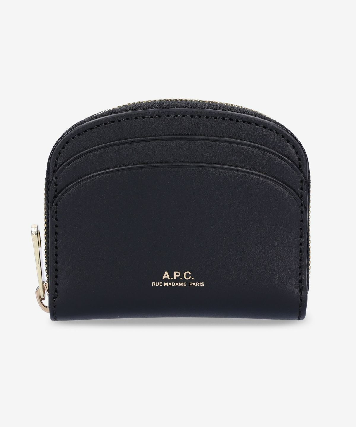 ★A.P.C.★ Mini Demilun Compact Card Holder Black PXAWVF6343 MUSINSA | A.P.C. Mini Demilun Compact Card Holder - Black