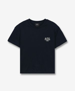 루 마담 박시핏 반소매 티셔츠 - 다크네이비:에크루 / COHBMF26389TIQ