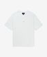 마이크로 로고 박시핏 반소매 티셔츠 - 화이트:블랙 / COHBWH26386TAG