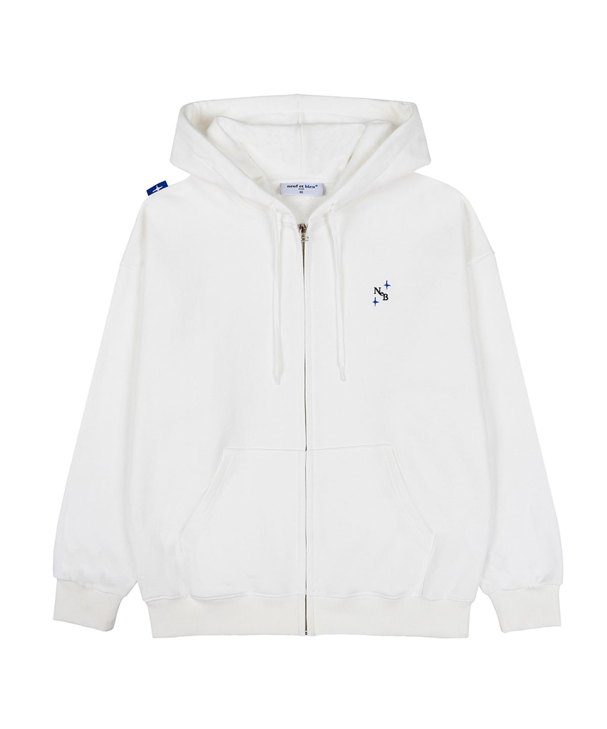 누프에블루(NEUFETBLEU) NEB hoody zipup (off-white)