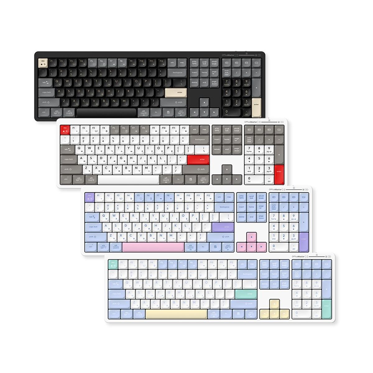 한성컴퓨터(HANSUNG COMPUTER) GK698 OfficeMaster 3모드 저소음 펜타그래프 키보드