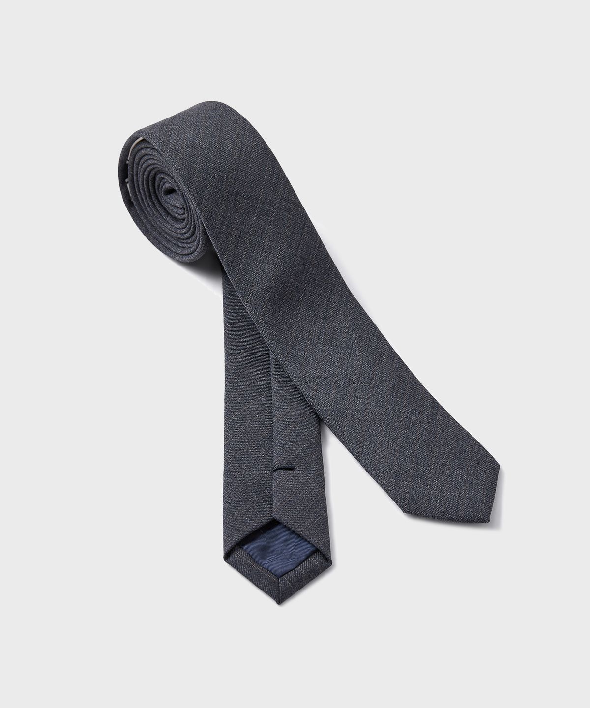 유니온블루(UNION BLUE) [DESK] STRIPE SLIM TIE [GRAY]