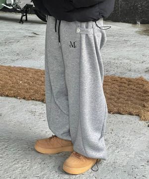 위어 사이드 버튼 스웻 팬츠 남녀공용 (4컬러)