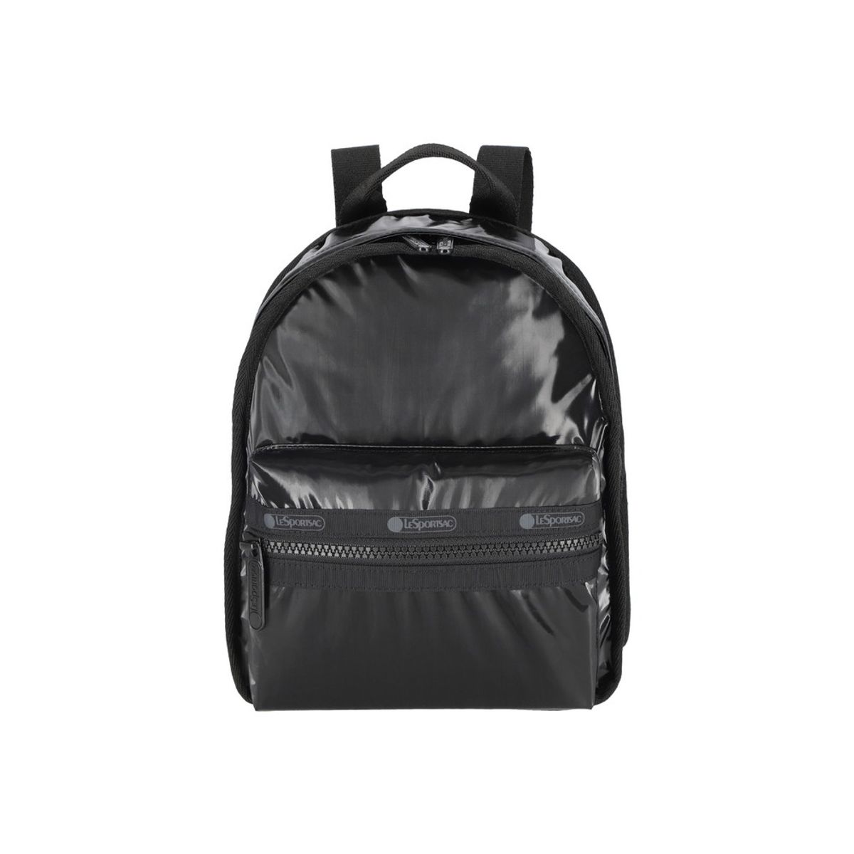 레스포색(LESPORTSAC) 블랙 샤인 미니 루트 백팩 [1580.M135]
