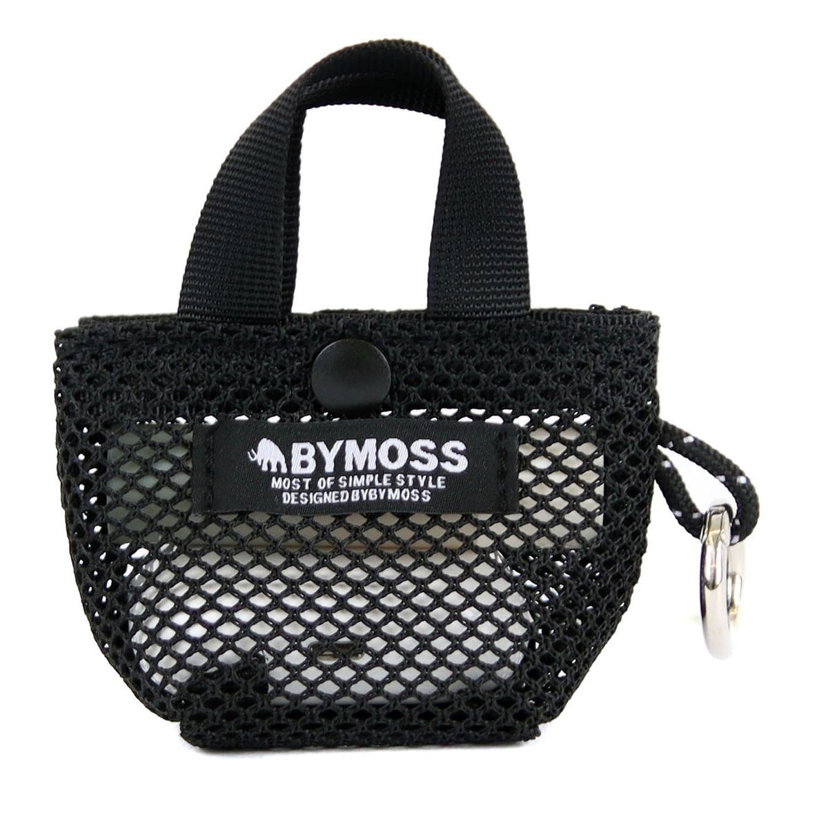 바이모스(BYMOSS) 미니토트 메쉬키링 - 블랙