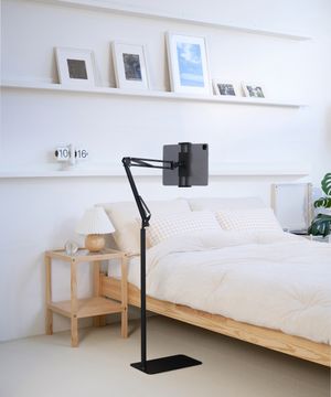 2단 자바라 스탠드 거치대 침대 아이패드 갤럭시탭 핸드폰 태블릿