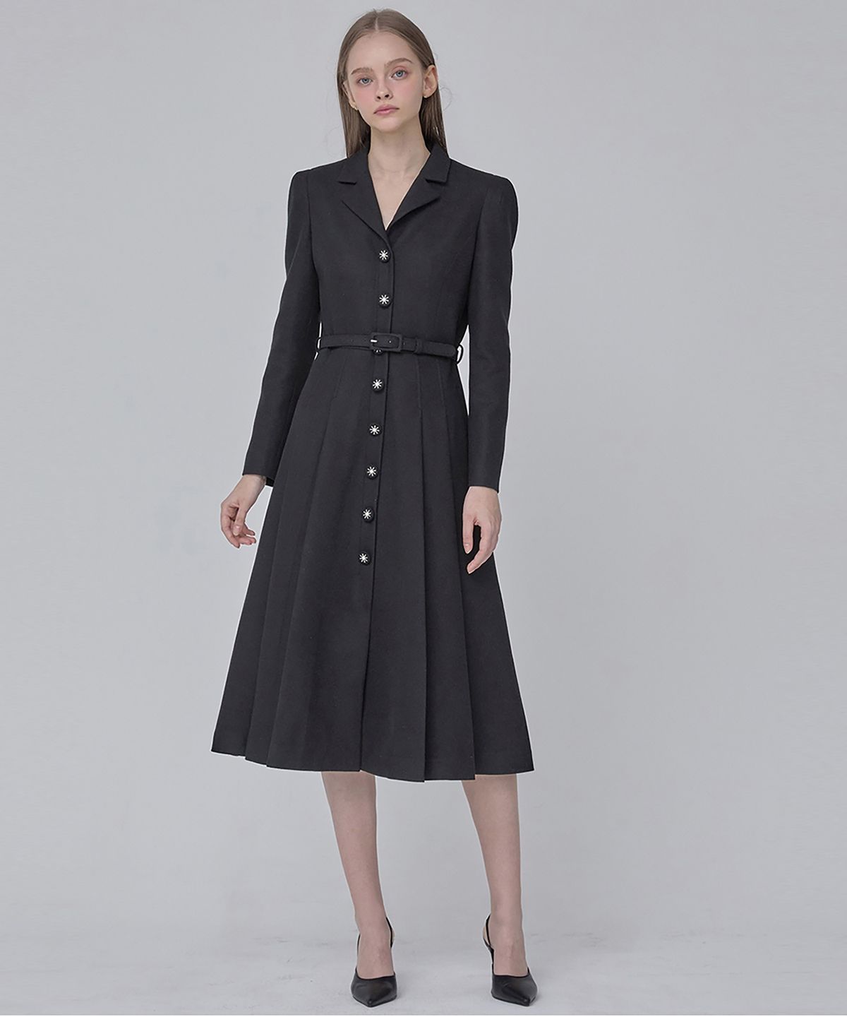 쥴리앤칼라(JULIY&CALLA) 24  FW 칼라106 디어 지젤 원피스  블랙