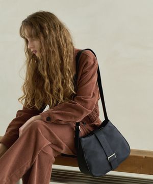 BUCKLE HOBO-BLACK