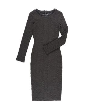 케이블 슬림핏 롱 드레스