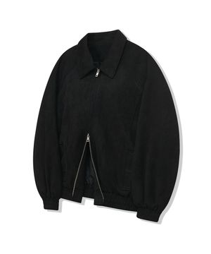 87-STAN057 나그랑 스웨이드 블루종 자켓 블랙