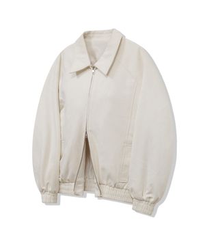 87-STAN057 나그랑 스웨이드 블루종 자켓 아이보리