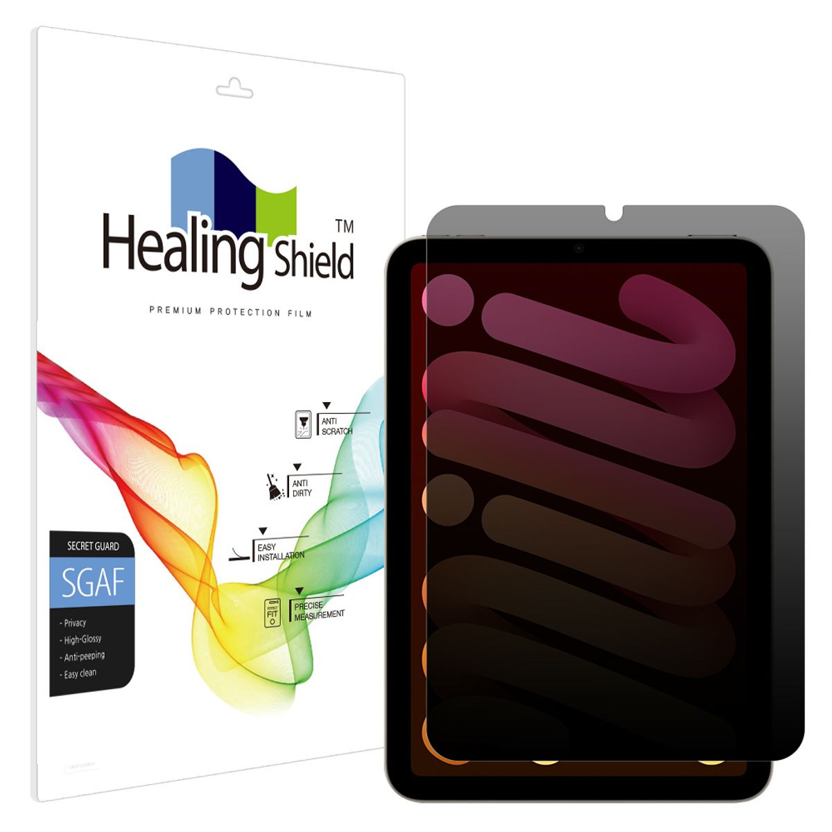 힐링쉴드(HEALINGSHIELD) 아이패드 미니 7세대/6세대 8.3 프라이버시 사생활 보호필름 액정