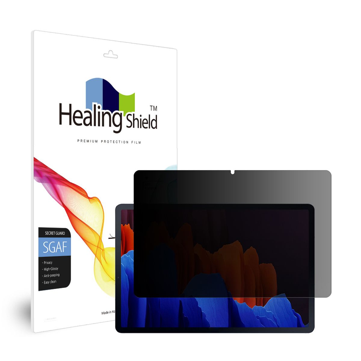 힐링쉴드(HEALINGSHIELD) 갤럭시탭S7 플러스 프라이버시 사생활 보호필름 액정