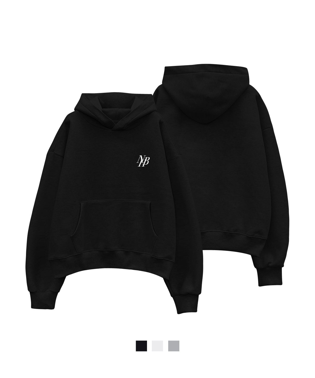 뉴해빗(NUHABIT) N/H SMALL SECTIONS 크롭 오버핏 기모 후드 (GMH4-2NH1110)