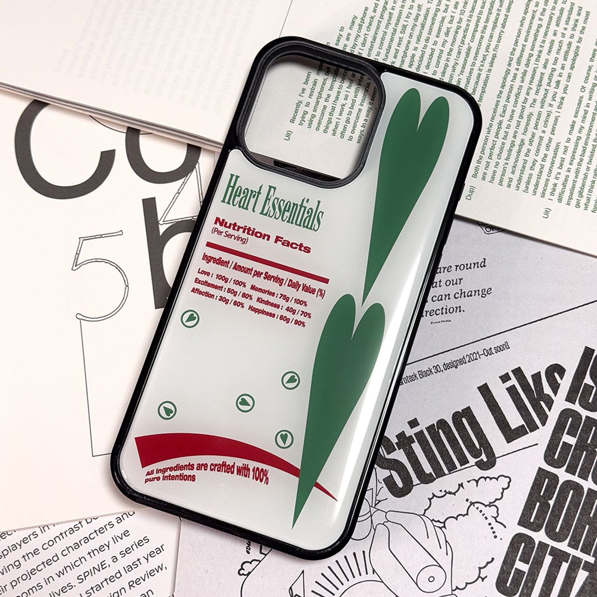 메모리즈바운더리(MEMORIESBOUNDARY) Sweet Heart Treats Phone Case (Green)
