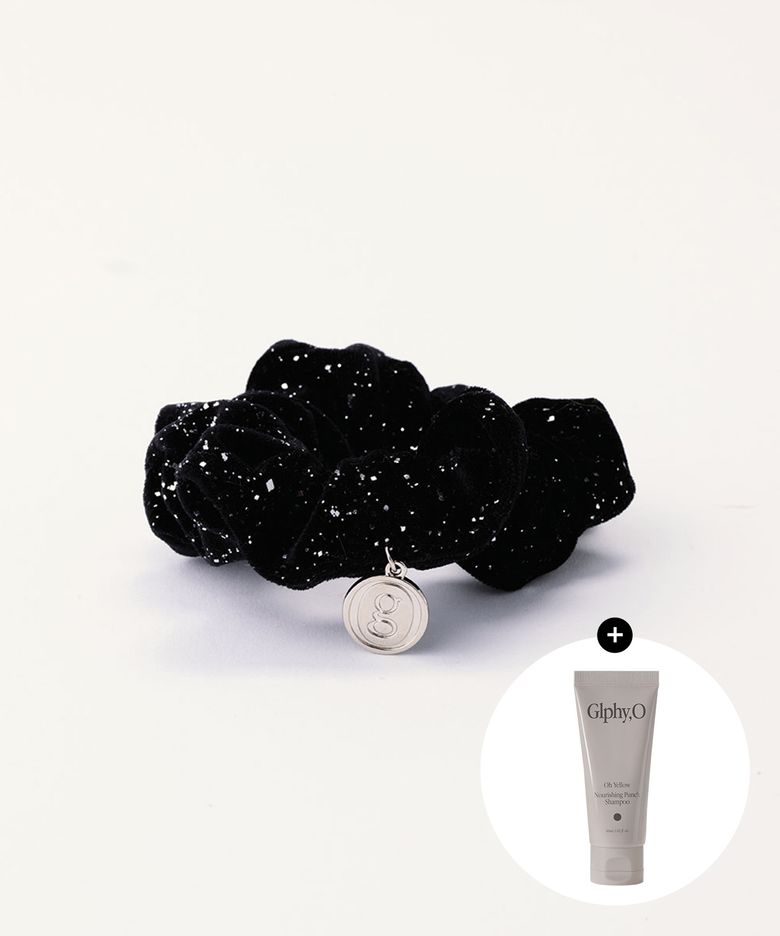 오 시그니처 헤어 스크런치 블랙+(증정) 샴푸 60ML