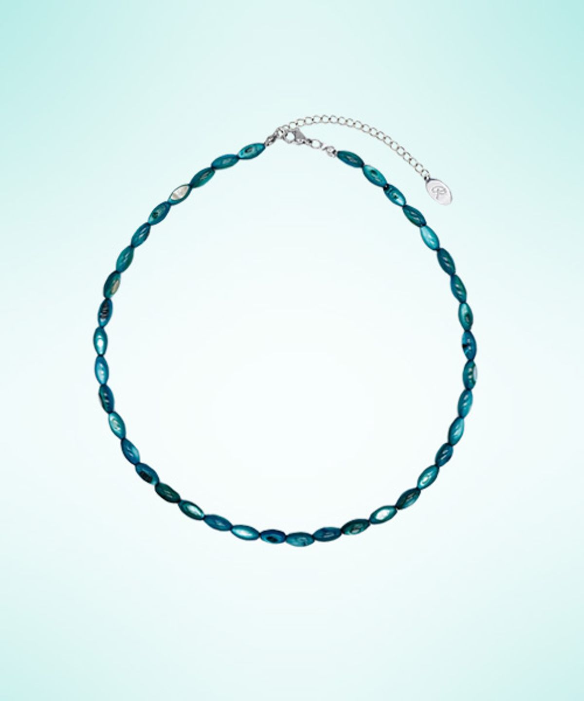랜덤오프(RANDOMOFF) Bohemian sage Necklace [aqua]