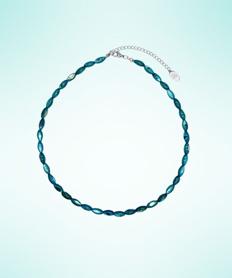 Bohemian sage Necklace [aqua]