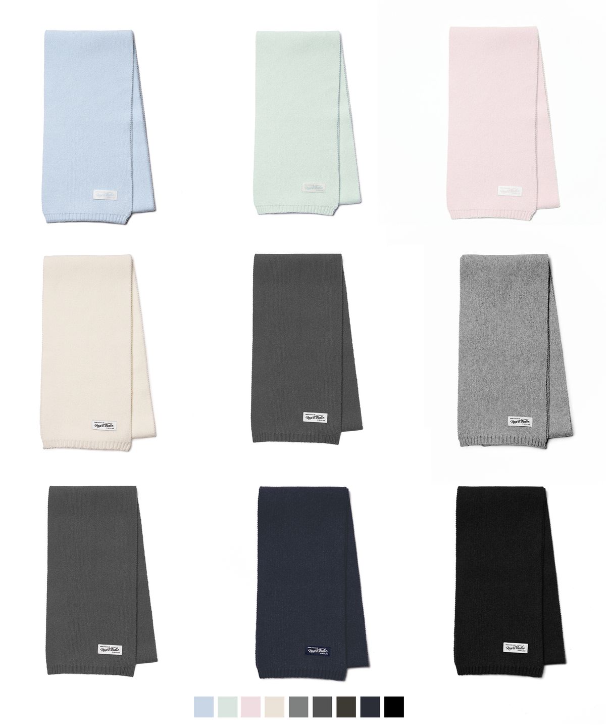 누아트 스튜디오(NUART STUDIO) [2PACK / 9COLOR] 클래식 라인 니트 머플러