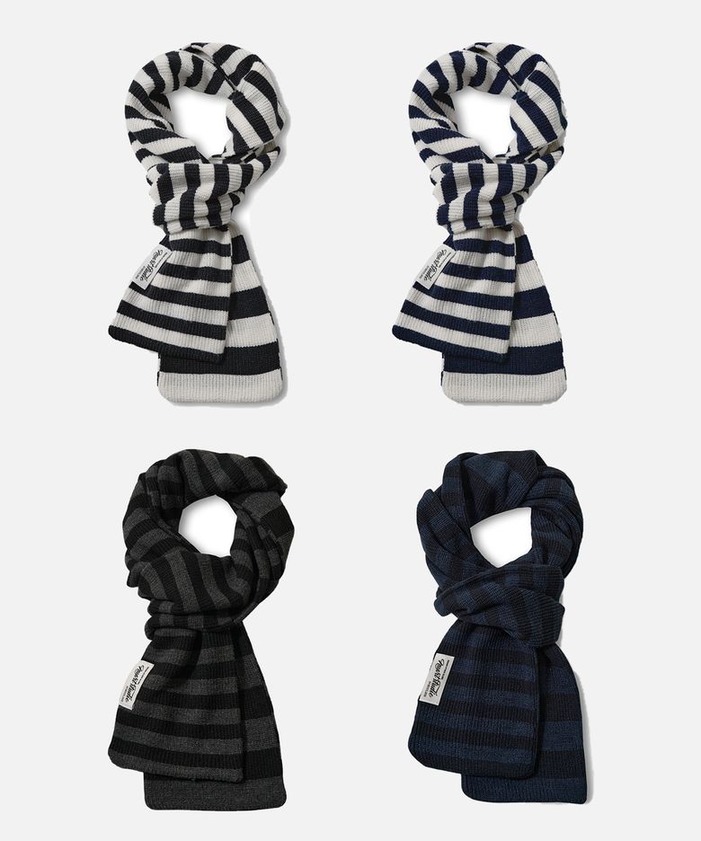 [2PACK / 4COLOR] 클래식 미니멀 스트라이프 머플러