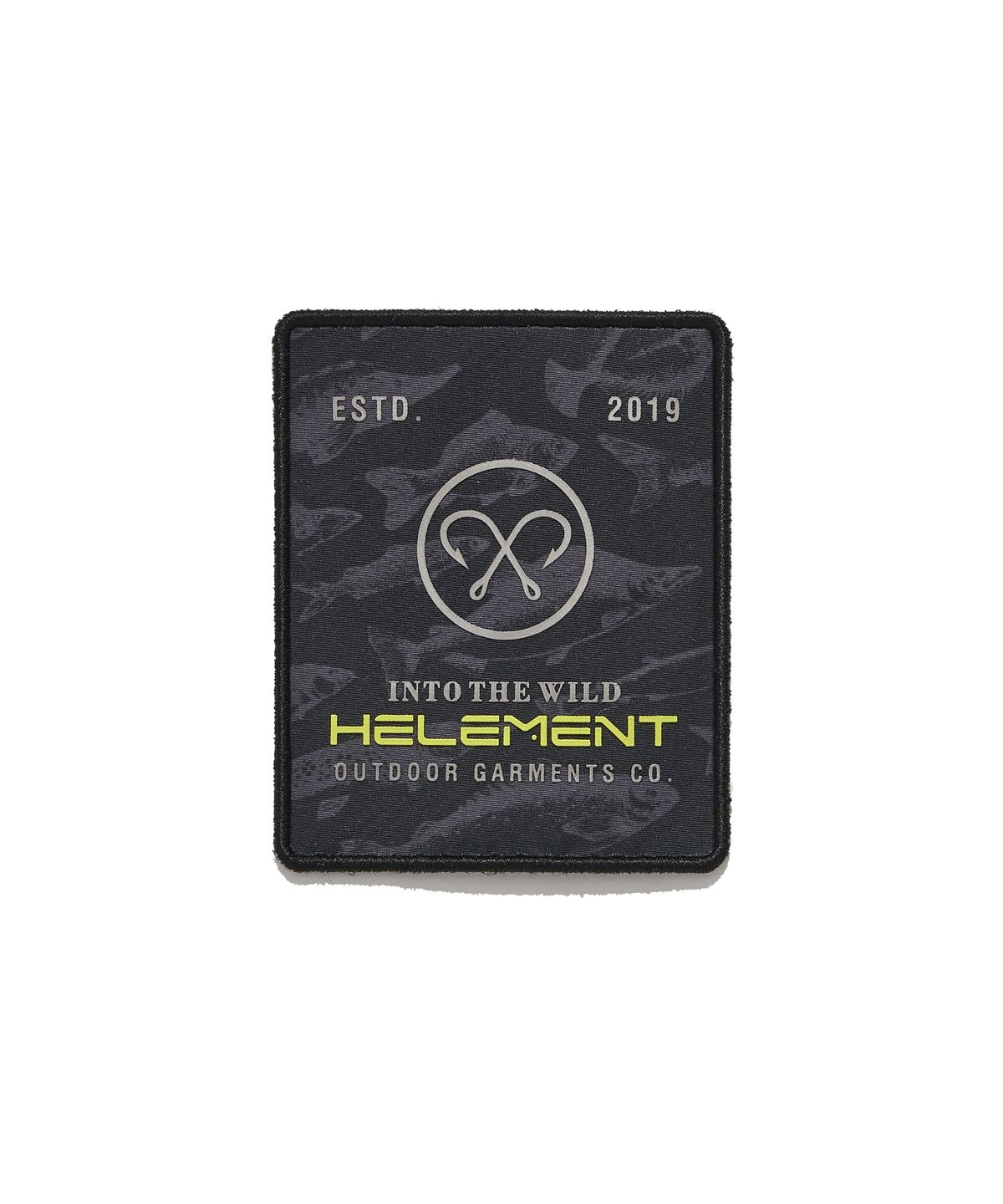 힐리먼트(HELEMENT) 더블 훅 벨크로 와펜 (BLACK)