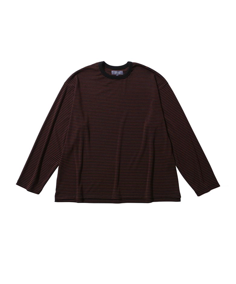 DUSTY STRIPE LONG SLEEVE (BLACK&RED)