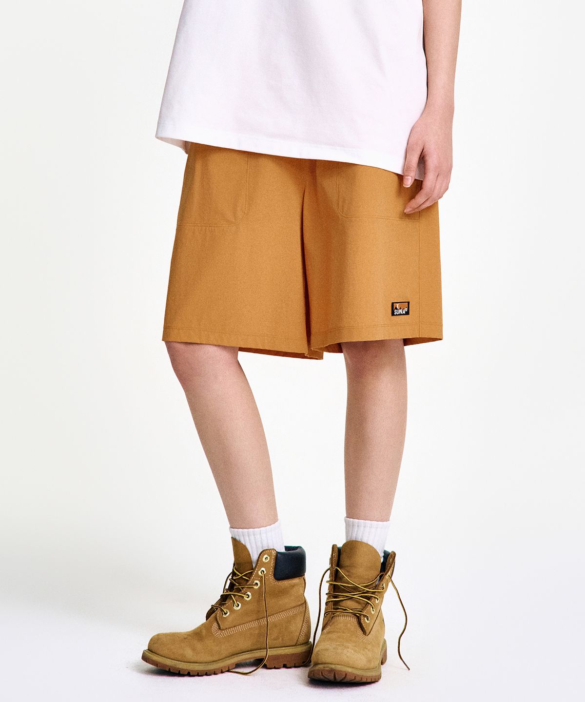 수프라(SUPRA) 베이직 솔리드 냉감 쇼츠(ORANGE)