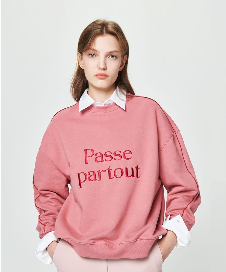 PASSE PARTOUT LOGO SWEATSHIRT [PINK]